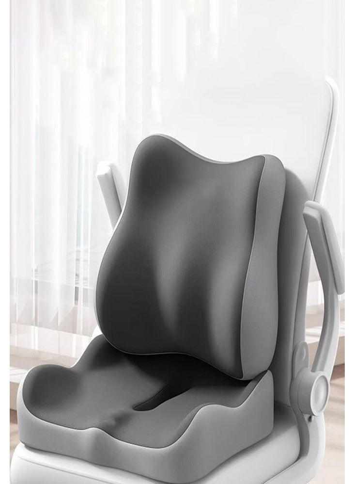 DMG TECH Office Cushions Seat Cushion with Hollow Center & Non-Slip Base | 40x34cm Memory Foam Pillow for Office Chair, Car Driving, Prayer | Washable Yoga Fabric Cover | Tailbone Pain Reliefr - Image 1